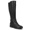 Filippo Leather Knee-High Boots With Elastic Shaft Insulated Black DKZ743725BK