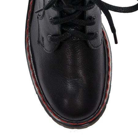 Maciejka 1609B-01/00-6 Black Lace-up Boots