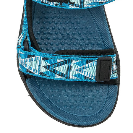 Lee Cooper Sandały dziecięce chłopięce Black-Blue Niebieskie