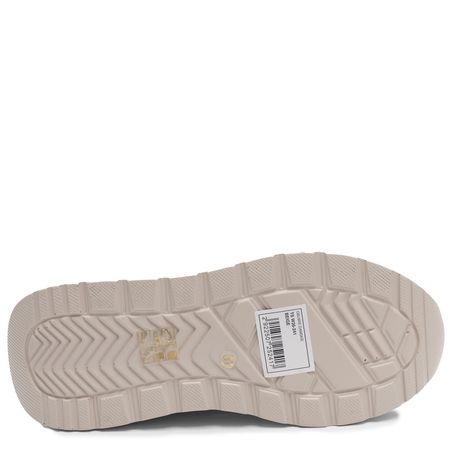 Sokolski Suede And Mesh Breathable Platform Sneakers Beige TS-W26-241-BEIGE