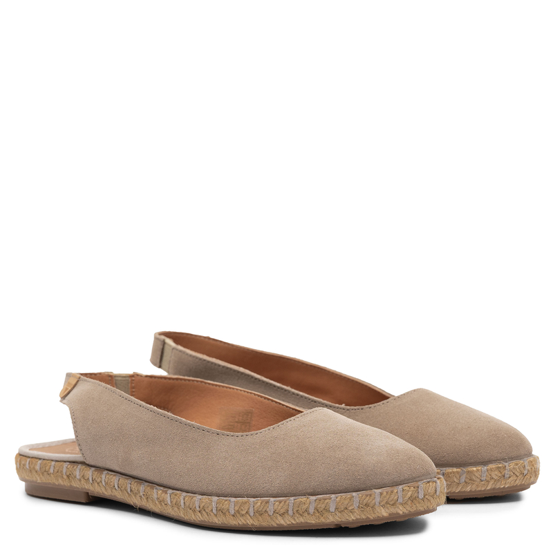 Verbenas Kiara Suede Slingback Espadrilles Beige KIARA-SER-TAN-PIE