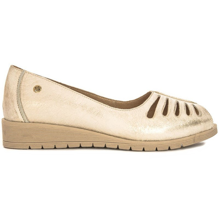 Maciejka 04499-25-00-1 Beige Gold Flat Shoes