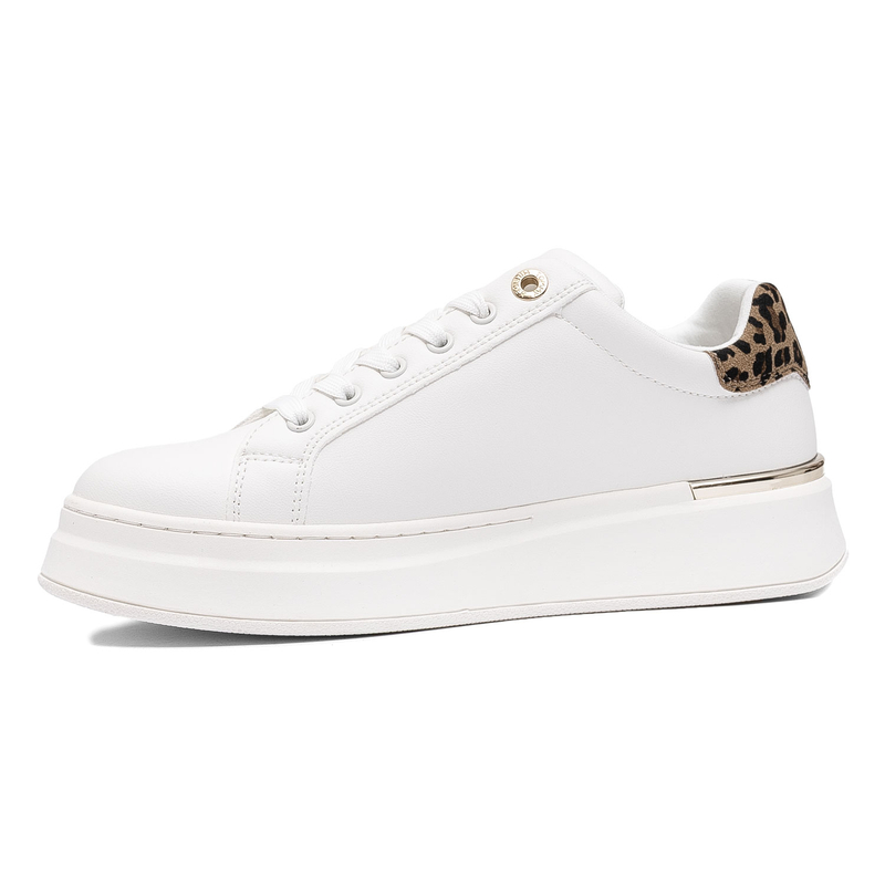 Tommy Hilfiger Platform Women’s Sneakers With Leopard Heel White T3A9-33986-1842A472