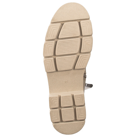 Marco Tozzi Taupe Nubuk Leather Boots