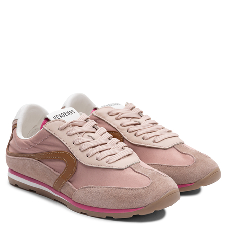 Verbenas Suede Lace-Up Sneakers Pink 9002451069ANT