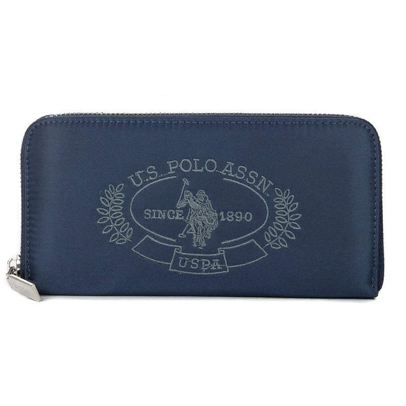 Portfel U.S. POLO ASSN. Springf L Zip Ard Wallet BEUPA5094WIP212 Navy Granatowy
