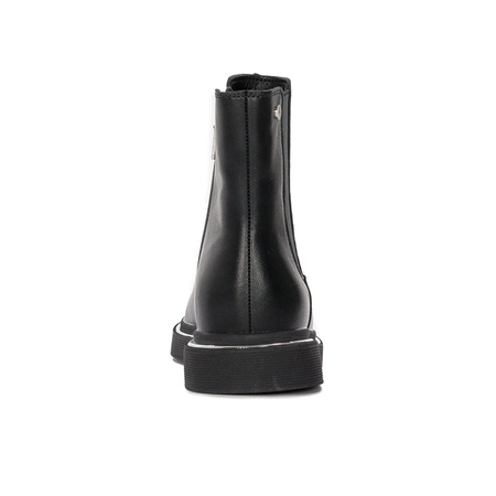 GOE Women's warm leather black boots