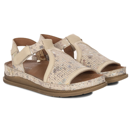 Maciejka Women's Leather Sandals Beige