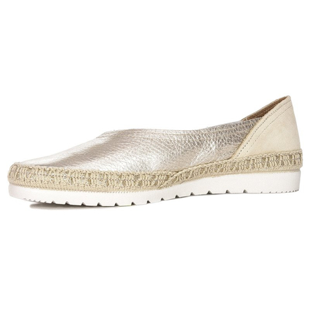Verbenas 04 0391 0373 Noelia Nucleo Oro Gold Flat Shoes