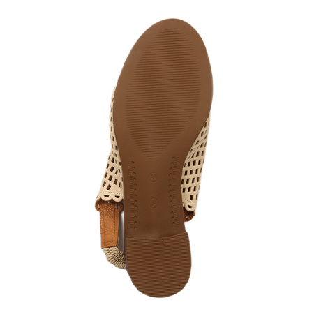 T.Sokolski Women's Leather Sandals Beige