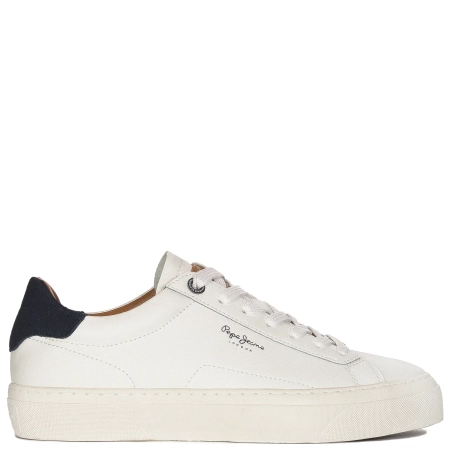 Pepe Jeans Sneakersy półbuty męskie Yogi Original White białe