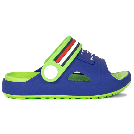 Tommy Hilfiger Kid's Slides Blue Green