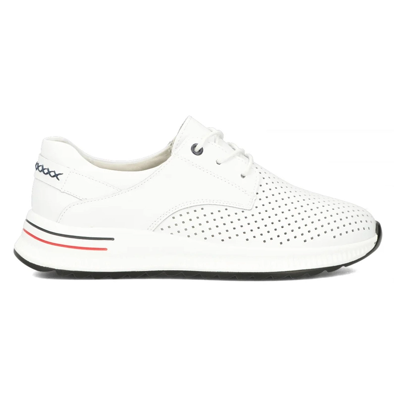 Filippo Leather White Low Shoes