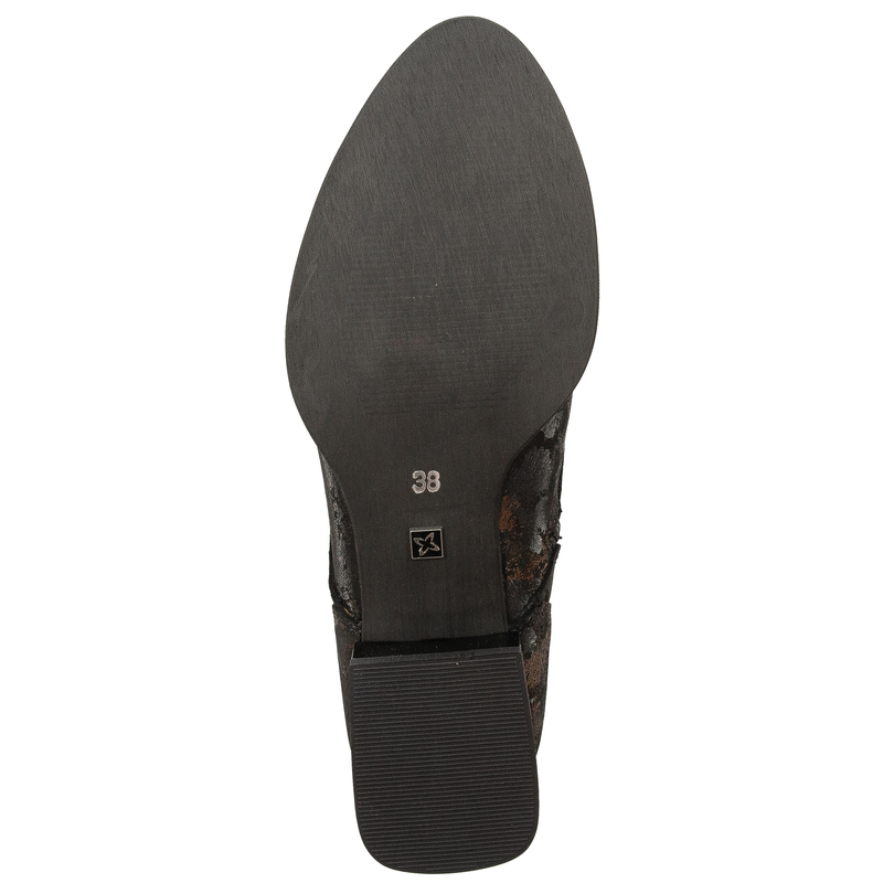Maciejka Women's Leather Boots Black and Gold