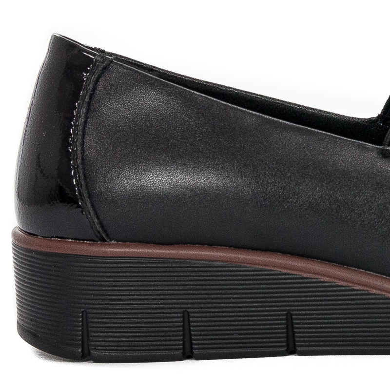 Filippo DP3160-22 BK Black Flat Shoes