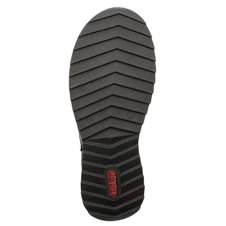 Rieker Botki damskie ocieplane Black czarne