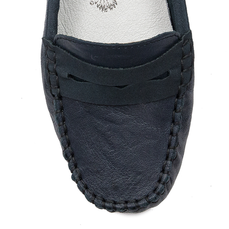 Rieker Women's moccasins leather pazifik navy blue