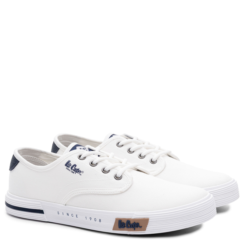 Lee Cooper Classic Canvas Men's Sneakers Fabric White LCW-26-02-4086MC