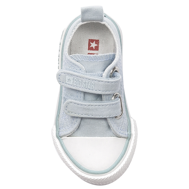 Big Star Trampki dziecięce dziewczęce na rzepy Blue niebieskie