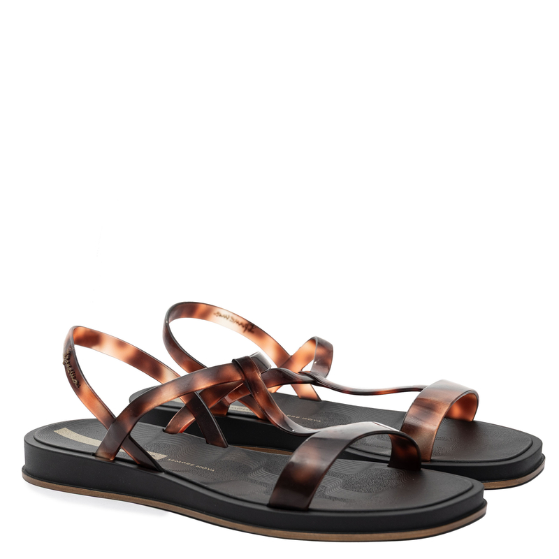 Ipanema Minimalist Women’s Sandals Crisscross Strap Sandals Flat Black 27423-BR832
