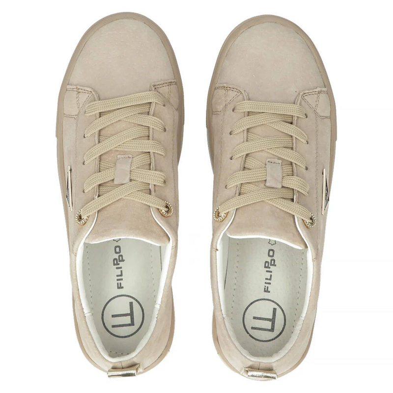 Women's shoes Filippo leather suede beige