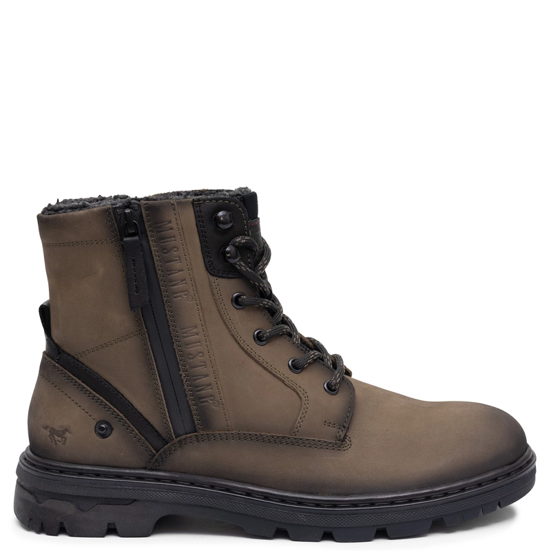 Mustang Leather Men's Insulated Boots Green 15M5011001