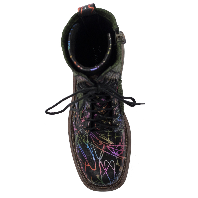 Maciejka  Women's Black and Green Boots