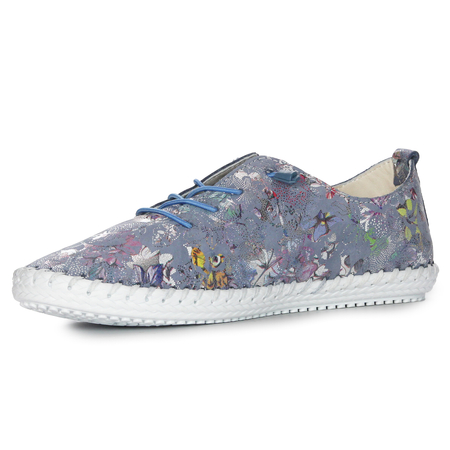 Vacarro Women's leather Blue Low Shoes