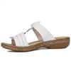 Rieker Women's white leather Velcro white