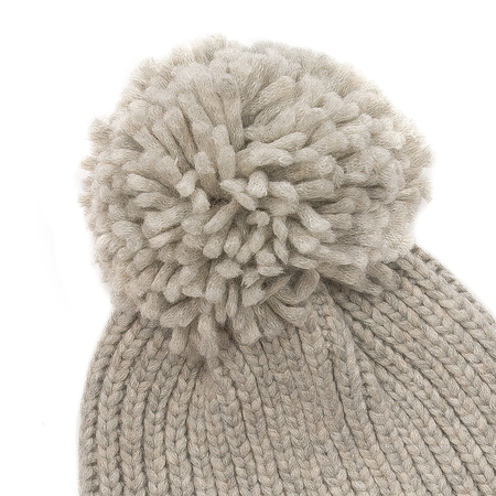 Czapka UGG 20165-LGRY W Chunky Rib Knit Beanie W Pom Light Grey