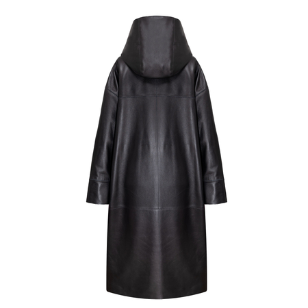 Opra Płaszcz skórzany Rim Black