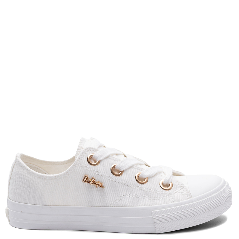 Lee Cooper Fabric Women's Sneakers White Rose Gold Details LCW-26-02-4068L