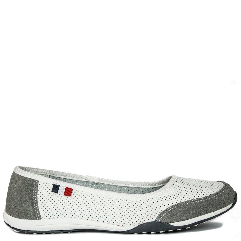 Filippo Women's Ballerinas White - Grey