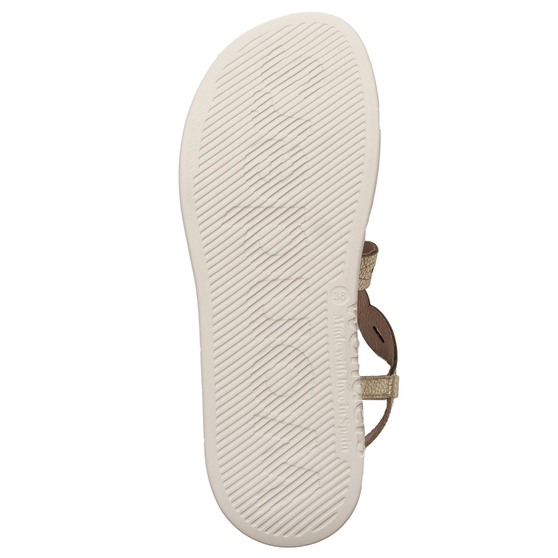 Wonders Women's Leather Sandals Platino