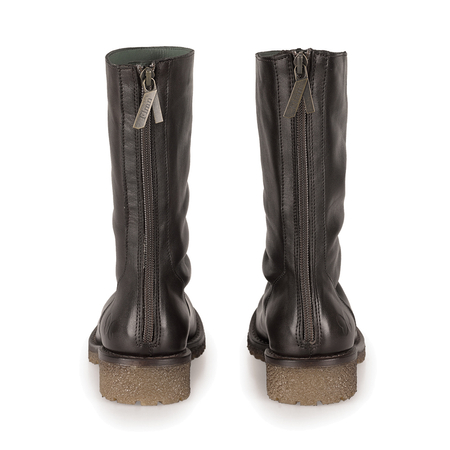 Felmini Women's Brown Leather Ankle Boots