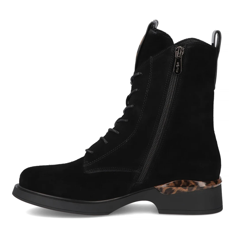 Filippo Suede Lace-Up Ankle Boots Insulated Black DBT7221-25-BK