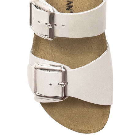 Dr. Brinkmann Women's Slides White Leather
