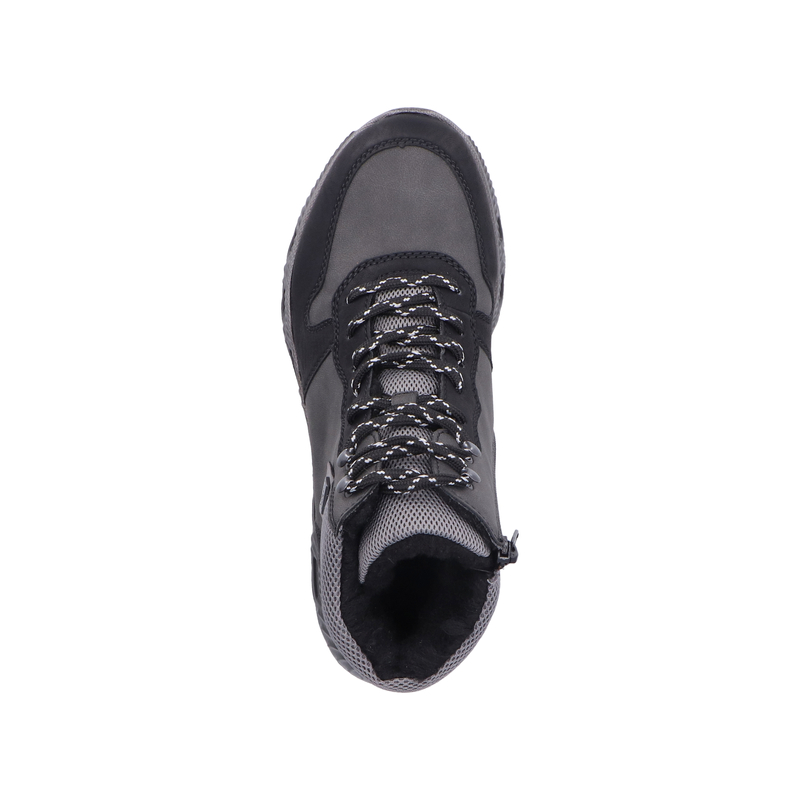 Rieker Insulated Ankle Boots Lace-Up Black M6023-45-BLACK