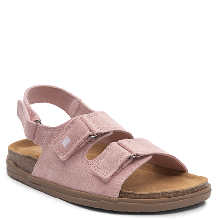 Tommy Hilfiger Modne Wygodne Płaskie Sandały Damskie Zamszowe Różowe T3A2-34305-PINK