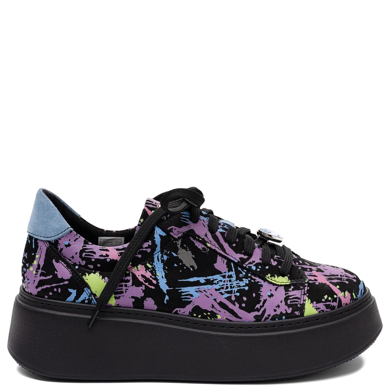Maciejka Platform Nubuck Sneakers Lace-Up Purple 06191-05/00-8