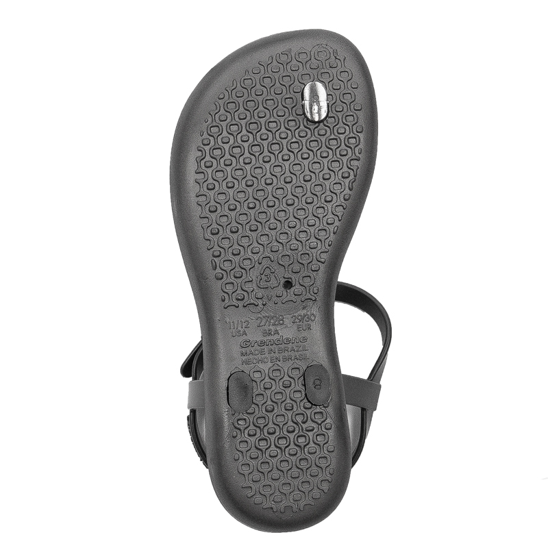 Ipanema Sandały japonki dziecięce dziewczęce Class Charm II Kids Black/Silver