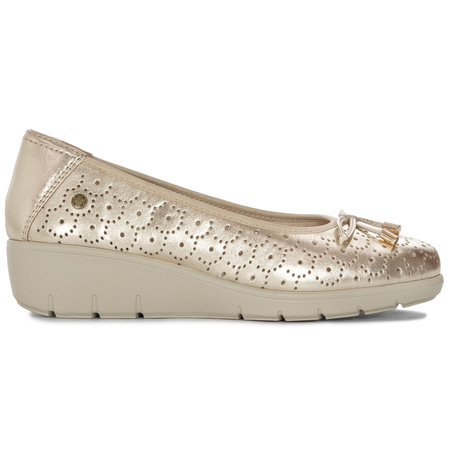 Maciejka Leather Women's Shoes Gold