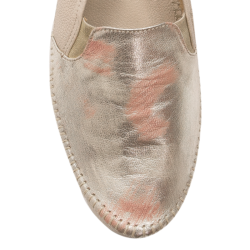 Maciejka Beige & Gold Low Shoes