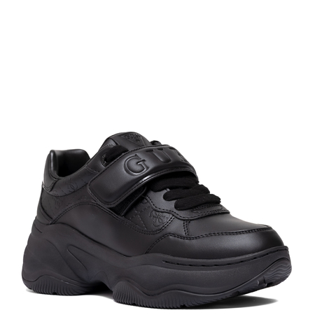 Guess Platform Logo-Strap Chunky Sneakers Black FLFHNNELE12-BLACK