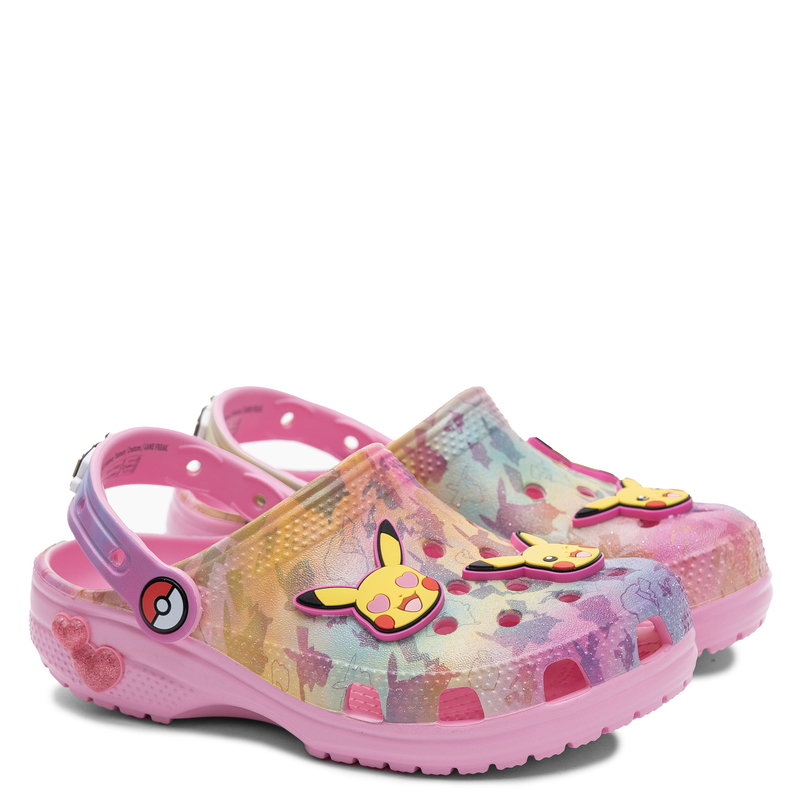 Crocs Classic Pokémon Clog Klapki Dziecięce Dziewczęce Różowe 211229-90H