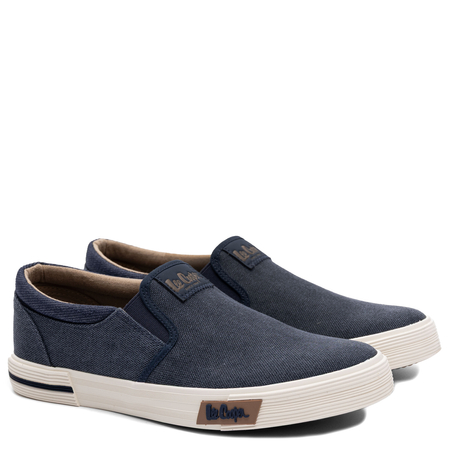 Lee Cooper Półbuty Męskie Granatowe na Gumowej Podeszwie LCW-26-02-4088MC