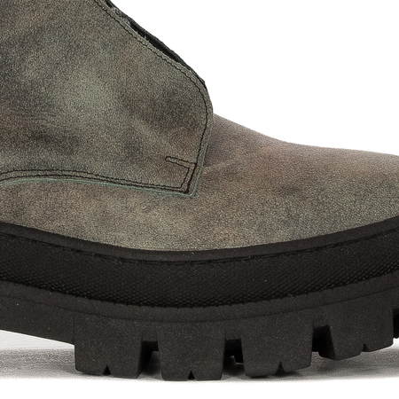 Maciejka 05693-09/00-3 Green Lace-Up Boots