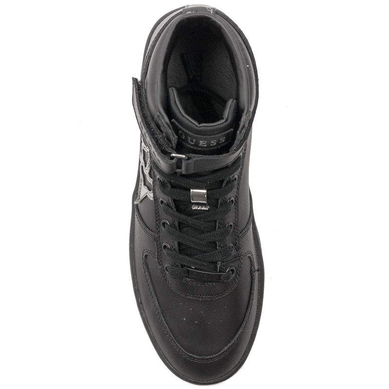 Guess Sneakersy damskie na platformie Vyves Black czarne