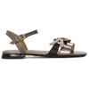 Maciejka Women's Leather Sandals Black Gold