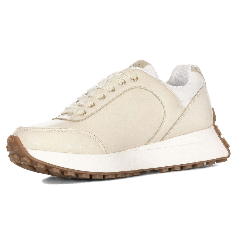 Liu Jo Sneakersy Damskie Na Platformie Kremowe